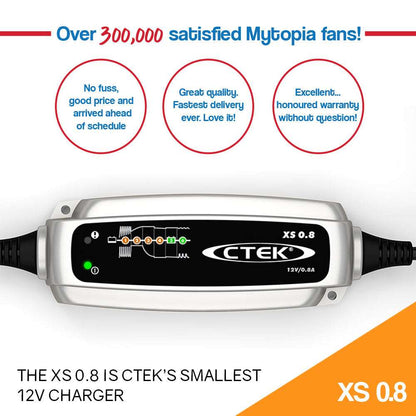CTEK XS 0.8 Smart Battery Charger Automatic Trickle 12V ATV Motorbike Mobility