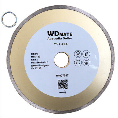 180mm Diamond Wet Saw Cutting Blade 7*2.4mm 7" Circular Disc 25.4/22.2 Granite